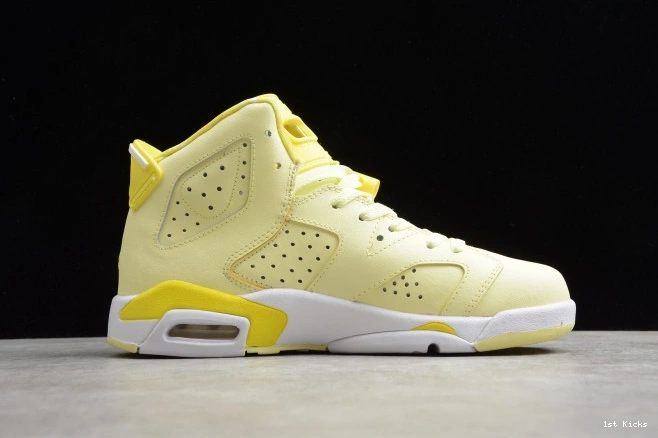 1st Kicks Retro Yellow 543390-800 Jordan Air 6 Floral (GS) Dynamic 0728